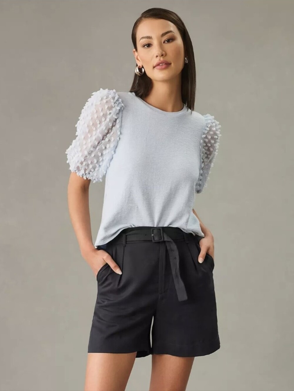Anthropologie Maeve Woven Puff-Sleeve Top | Size Medium
